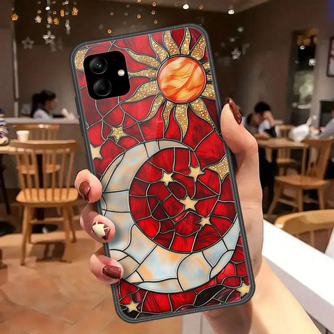 Samsung Galaxy A04 Cover - Celestial Starry Universe Series - HQ Ultra Shine Premium Infinity Glass Soft Silicon Borders Case