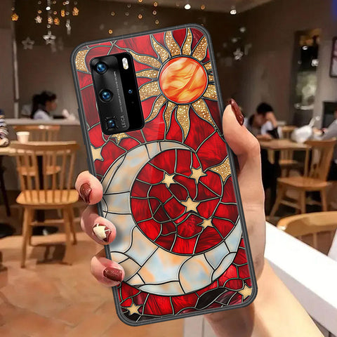 Huawei P40 Pro Cover - Celestial Starry Universe Series  - HQ Ultra Shine Premium Infinity Glass Soft Silicon Borders Case