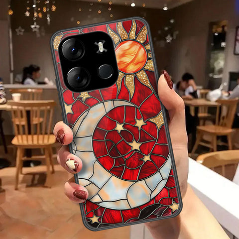 Infinix Smart 7 Plus Cover - Celestial Starry Universe Series  - HQ Ultra Shine Premium Infinity Glass Soft Silicon Borders Case