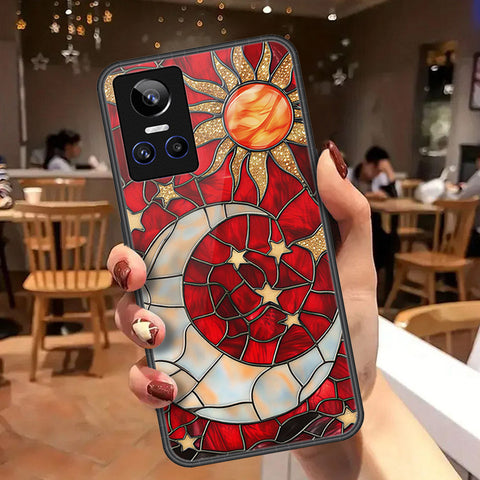 Realme GT Neo 3 Cover - Celestial Starry Universe Series  - HQ Ultra Shine Premium Infinity Glass Soft Silicon Borders Case