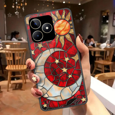 Realme C51 Cover - Celestial Starry Universe Series  - HQ Ultra Shine Premium Infinity Glass Soft Silicon Borders Case