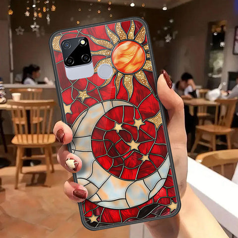 Realme C12 Cover - Celestial Starry Universe Series - HQ Ultra Shine Premium Infinity Glass Soft Silicon Borders Case