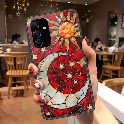 Samsung Galaxy A15 5GCover - Celestial Starry Universe Series - HQ Ultra Shine Premium Infinity Glass Soft Silicon Borders Case