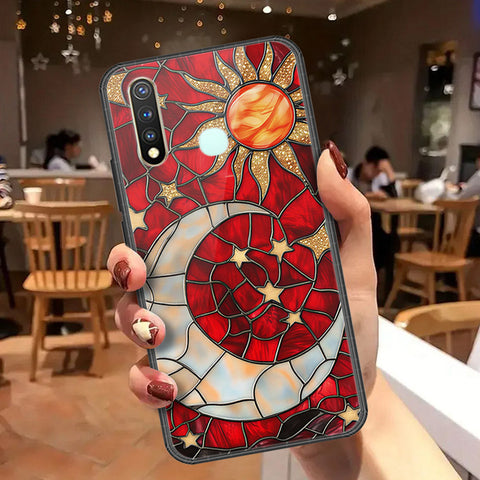 Vivo Y19 Cover - Celestial Starry Universe Series  - HQ Ultra Shine Premium Infinity Glass Soft Silicon Borders Case