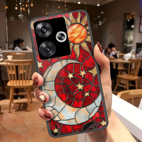 Xiaomi Poco F6 Cover - Celestial Starry Universe Series - HQ Ultra Shine Premium Infinity Glass Soft Silicon Borders Case