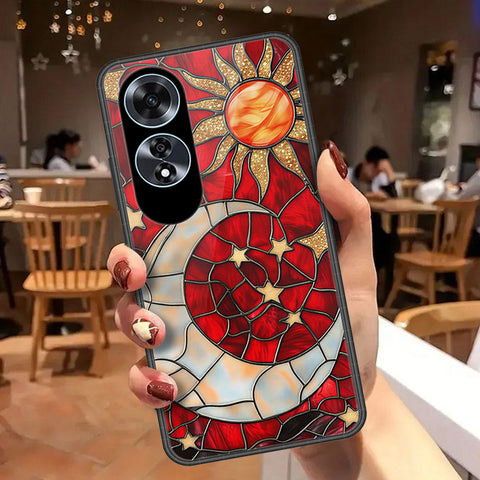 Oppo A60 Cover - Celestial Starry Universe Series - HQ Ultra Shine Premium Infinity Glass Soft Silicon Borders Case
