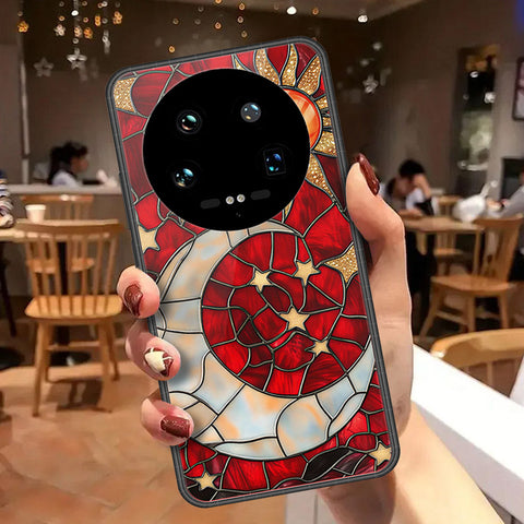 Xiaomi 14 Ultra Cover - Celestial Starry Universe Series - HQ Ultra Shine Premium Infinity Glass Soft Silicon Borders Case