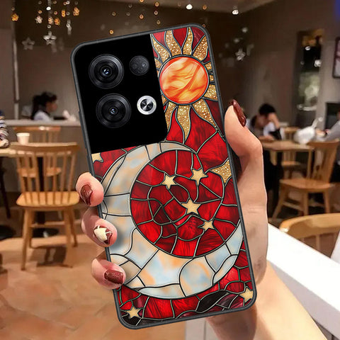 Oppo Reno 8 Pro  Cover - Celestial Starry Universe Series - HQ Ultra Shine Premium Infinity Glass Soft Silicon Borders Case