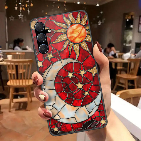 Samsung Galaxy M34 5G Cover - Celestial Starry Universe Series - HQ Ultra Shine Premium Infinity Glass Soft Silicon Borders Case