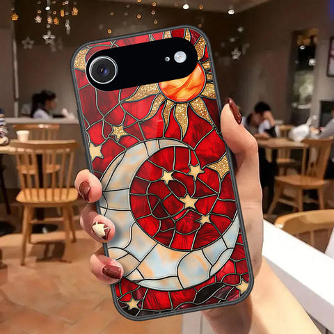 iPhone 18 Air - Celestial Starry Universe Series - HQ Ultra Shine Premium Infinity Glass Soft Silicon Borders Case