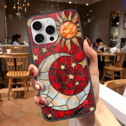 iPhone 16 Pro Max - Celestial Starry Universe Series - HQ Ultra Shine Premium Infinity Glass Soft Silicon Borders Case