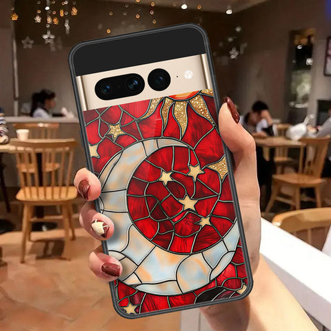 Google Pixel 7 Pro Cover - Celestial Starry Universe Series  - HQ Ultra Shine Premium Infinity Glass Soft Silicon Borders Case
