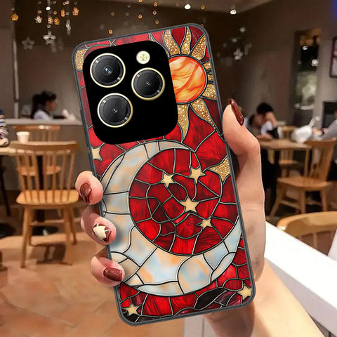 Tecno Spark 20 Pro Cover - Celestial Starry Universe Series - HQ Ultra Shine Premium Infinity Glass Soft Silicon Borders Case