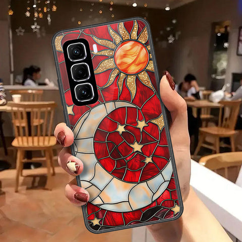 Infinix Hot 60 Pro Plus Cover - Celestial Starry Universe Series - HQ Ultra Shine Premium Infinity Glass Soft Silicon Borders Case
