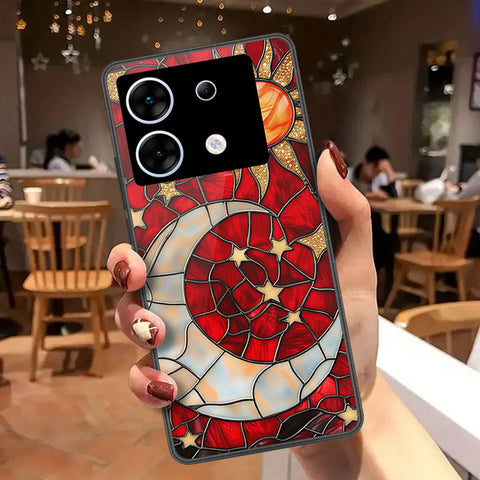Infinix Zero 30 5G Cover - Celestial Starry Universe Series - HQ Ultra Shine Premium Infinity Glass Soft Silicon Borders Case