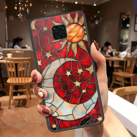 Xiaomi Redmi Note 9 Pro Cover - Celestial Starry Universe Series  - HQ Ultra Shine Premium Infinity Glass Soft Silicon Borders Case