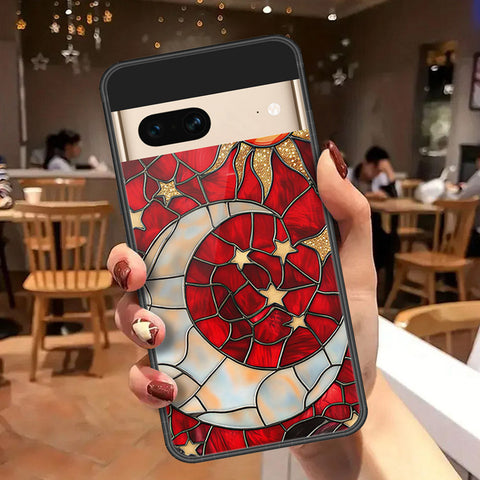 Google Pixel 7 Cover - Celestial Starry Universe Series  - HQ Ultra Shine Premium Infinity Glass Soft Silicon Borders Case