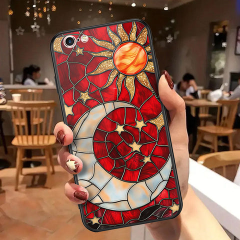 iPhone 6s Plus / 6 Plus Cover - Celestial Starry Universe Series - HQ Ultra Shine Premium Infinity Glass Soft Silicon Borders Case