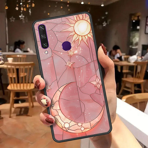 Honor 7A Cover - Celestial Starry Universe Series  - HQ Ultra Shine Premium Infinity Glass Soft Silicon Borders Case