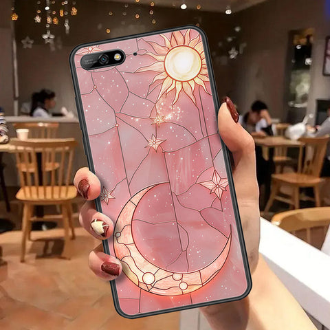 Huawei Y6 Prime 2018 Cover - Celestial Starry Universe Series  - HQ Ultra Shine Premium Infinity Glass Soft Silicon Borders Case