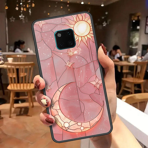 Huawei Mate 20 Pro Cover - Celestial Starry Universe Series  - HQ Ultra Shine Premium Infinity Glass Soft Silicon Borders Case