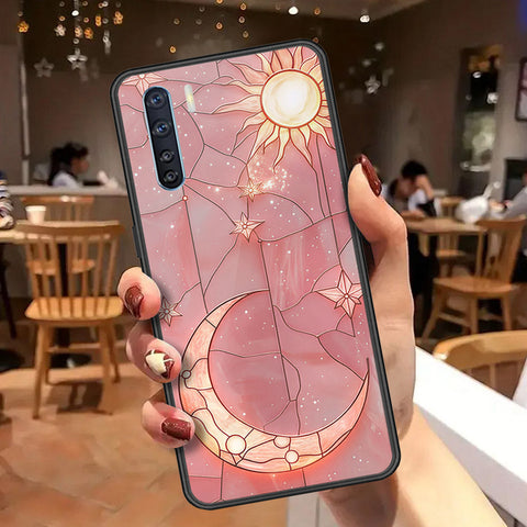 Oppo A91 Cover - Celestial Starry Universe Series  - HQ Ultra Shine Premium Infinity Glass Soft Silicon Borders Case