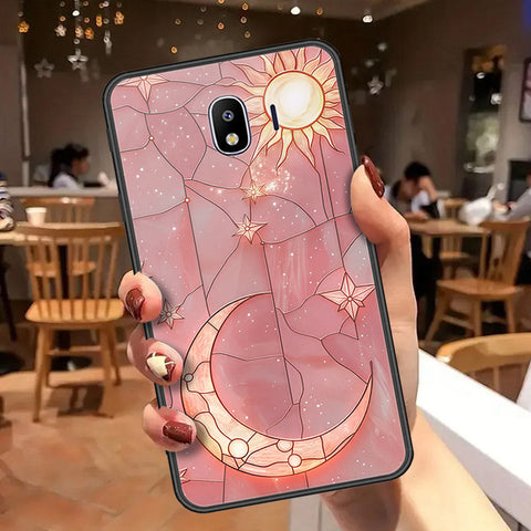 Samsung Galaxy J4 2018 Cover - Celestial Starry Universe Series  - HQ Ultra Shine Premium Infinity Glass Soft Silicon Borders Case