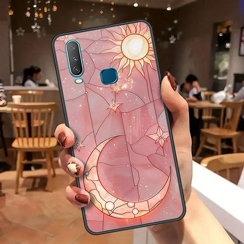 Vivo Y12 Cover - Celestial Starry Universe Series  - HQ Ultra Shine Premium Infinity Glass Soft Silicon Borders Case