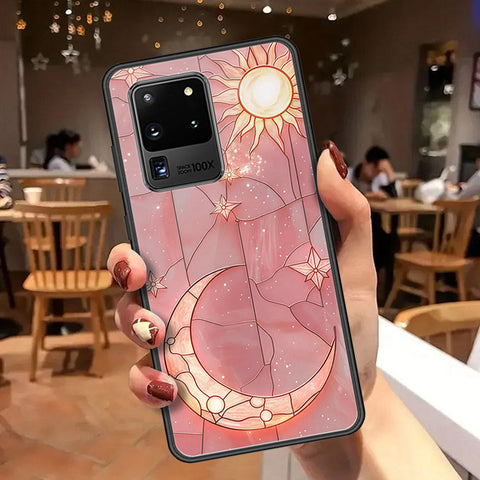 Samsung Galaxy S20 Ultra Cover - Celestial Starry Universe Series  - HQ Ultra Shine Premium Infinity Glass Soft Silicon Borders Case