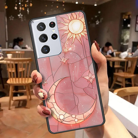 Samsung Galaxy S21 Ultra 5G Cover - Celestial Starry Universe Series  - HQ Ultra Shine Premium Infinity Glass Soft Silicon Borders Case