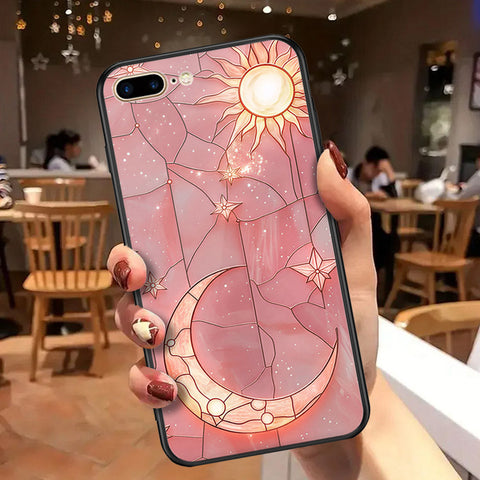 iPhone 8 Plus / 7 Plus - Celestial Starry Universe Series - HQ Ultra Shine Premium Infinity Glass Soft Silicon Borders Case