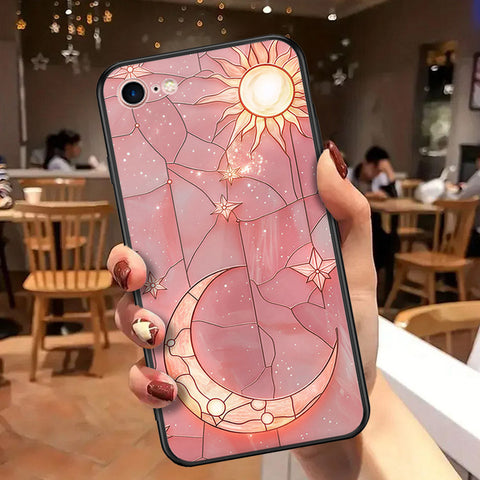 iPhone SE 2020 - Celestial Starry Universe Series - HQ Ultra Shine Premium Infinity Glass Soft Silicon Borders Case
