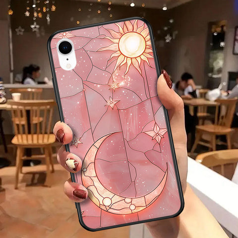 iPhone XR - Celestial Starry Universe Series - HQ Ultra Shine Premium Infinity Glass Soft Silicon Borders Case