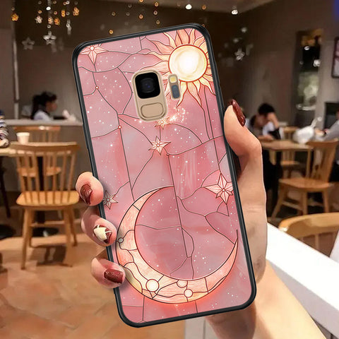 Samsung Galaxy S9 Cover - Celestial Starry Universe Series  - HQ Ultra Shine Premium Infinity Glass Soft Silicon Borders Case