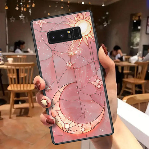 Samsung Galaxy Note 8 Cover - Celestial Starry Universe Series  - HQ Ultra Shine Premium Infinity Glass Soft Silicon Borders Case