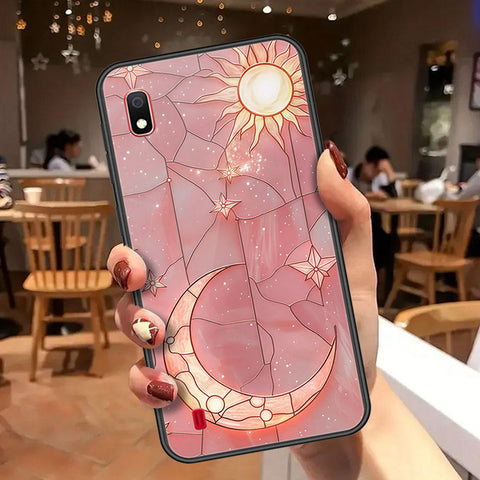 Samsung Galaxy A10 Cover - Celestial Starry Universe Series  - HQ Ultra Shine Premium Infinity Glass Soft Silicon Borders Case