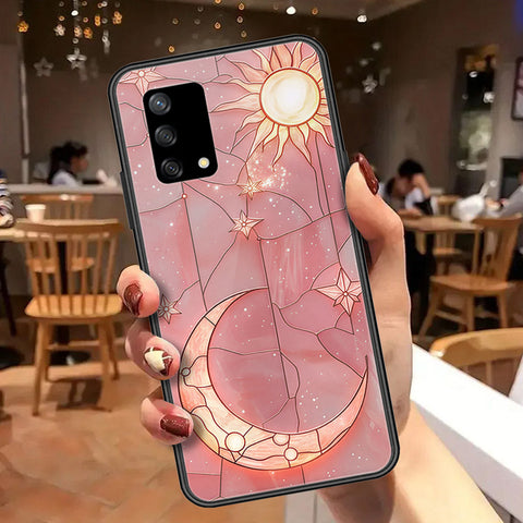 Oppo F19 Cover - Celestial Starry Universe Series  - HQ Ultra Shine Premium Infinity Glass Soft Silicon Borders Case