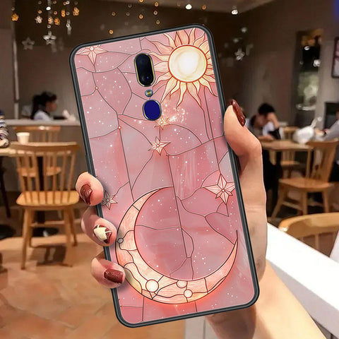 Oppo F11 Cover - Celestial Starry Universe Series  - HQ Ultra Shine Premium Infinity Glass Soft Silicon Borders Case