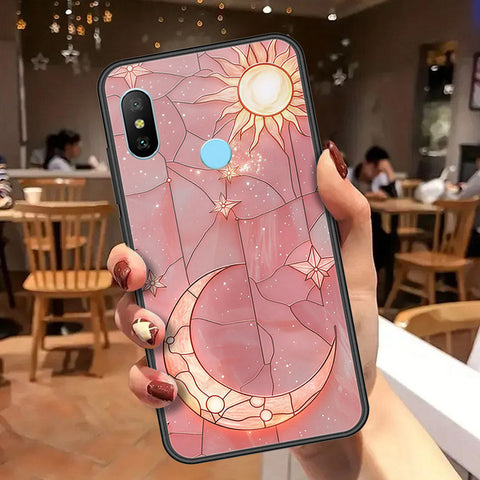 Redmi 6 Pro Cover - Celestial Starry Universe Series  - HQ Ultra Shine Premium Infinity Glass Soft Silicon Borders Case