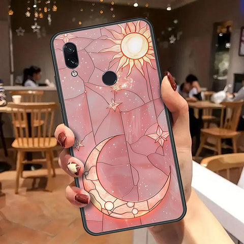 Xiaomi Redmi Note 7 Cover - Celestial Starry Universe Series  - HQ Ultra Shine Premium Infinity Glass Soft Silicon Borders Case