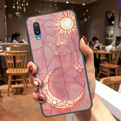 Samsung Galaxy A02 Cover - Celestial Starry Universe Series  - HQ Ultra Shine Premium Infinity Glass Soft Silicon Borders Case
