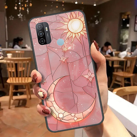 Oppo A53 Cover - Celestial Starry Universe Series  - HQ Ultra Shine Premium Infinity Glass Soft Silicon Borders Case