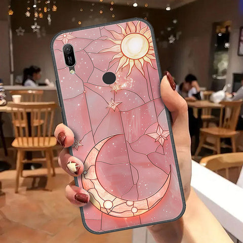 Huawei Y6s 2019 Cover - Celestial Starry Universe Series  - HQ Ultra Shine Premium Infinity Glass Soft Silicon Borders Case