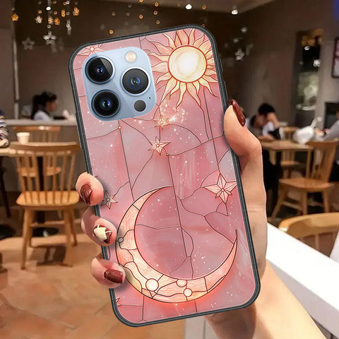 iPhone 13 Pro Cover - Celestial Starry Universe Series - HQ Ultra Shine Premium Infinity Glass Soft Silicon Borders Case