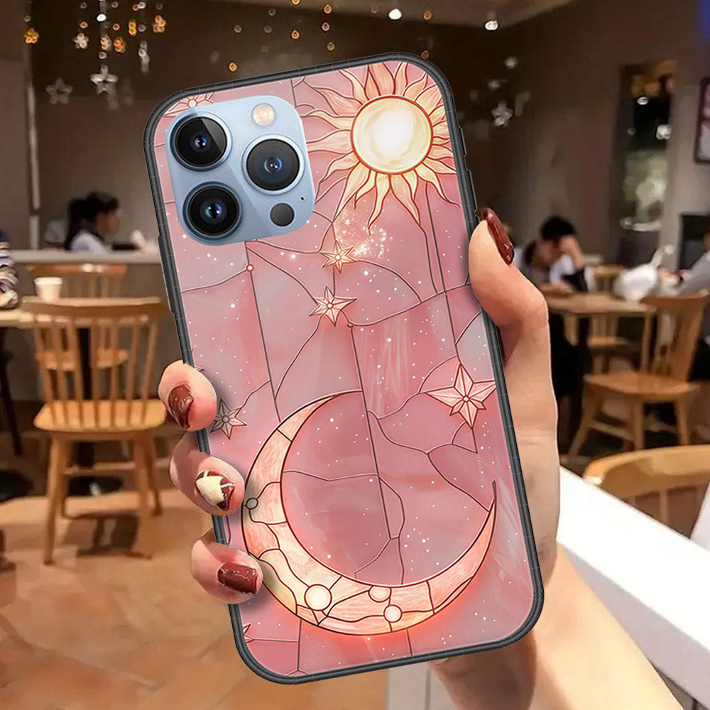 iPhone 13 Pro Max Cover - Celestial Starry Universe Series - HQ Ultra Shine Premium Infinity Glass Soft Silicon Borders Case (Fast Delivery)
