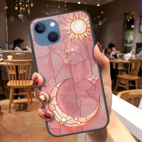 iPhone 13 Cover - Celestial Starry Universe Series - HQ Ultra Shine Premium Infinity Glass Soft Silicon Borders Case