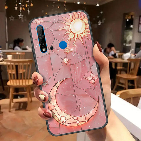 Huawei P20 Lite 2019 Cover - Celestial Starry Universe Series - HQ Ultra Shine Premium Infinity Glass Soft Silicon Borders Case