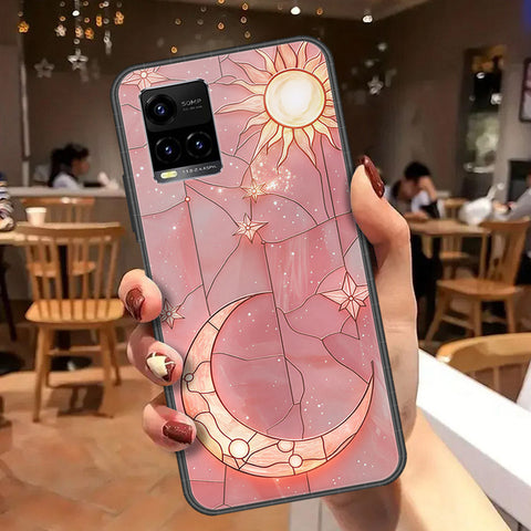 Vivo Y21 Cover - Celestial Starry Universe Series  - HQ Ultra Shine Premium Infinity Glass Soft Silicon Borders Case
