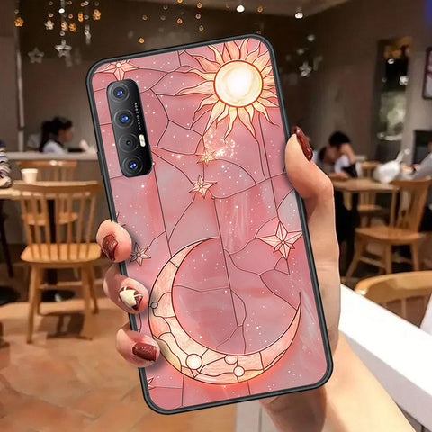 Oppo Reno 3 Pro Cover - Celestial Starry Universe Series  - HQ Ultra Shine Premium Infinity Glass Soft Silicon Borders Case
