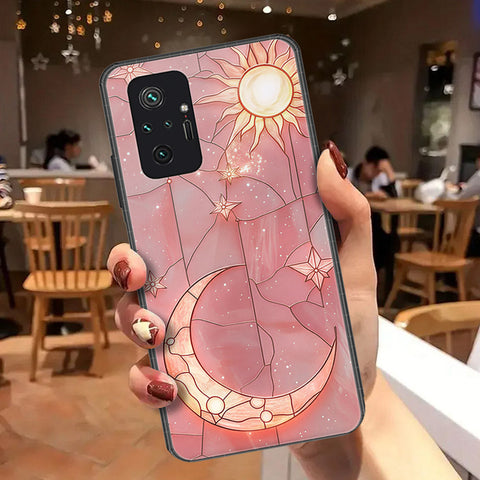 Xiaomi Redmi Note 10 Pro Max Cover - Celestial Starry Universe Series  - HQ Ultra Shine Premium Infinity Glass Soft Silicon Borders Case